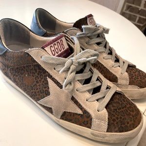 Golden Goose Super Star Suede Leopard Print